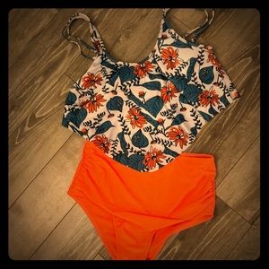 Dresslily Brand High-Waisted Bathing Suit